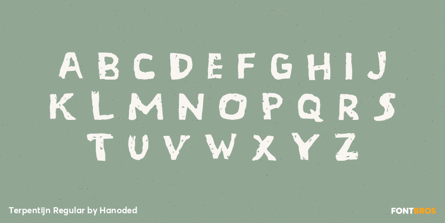 Terpentijn Regular Font Poster #2