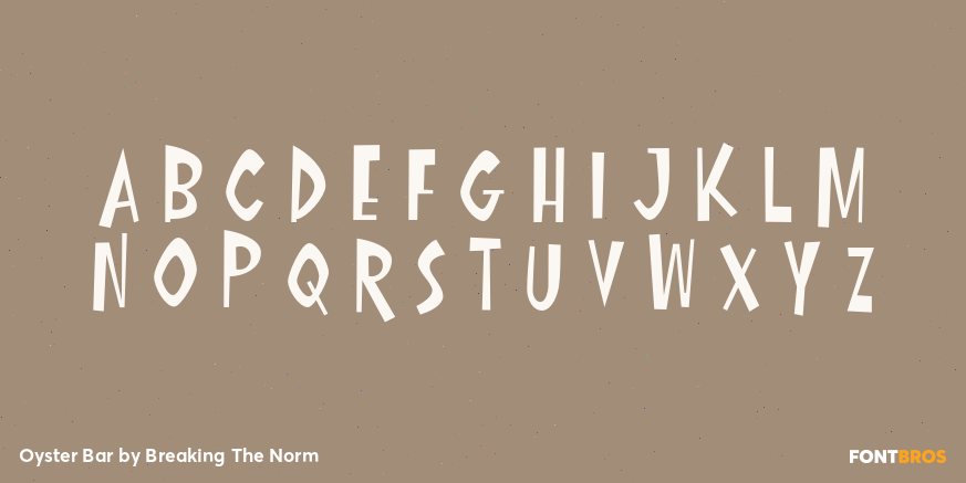 Oyster Bar Font Poster #2