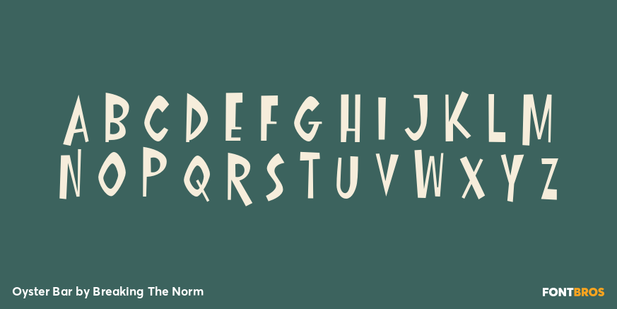 Oyster Bar Font Poster #3