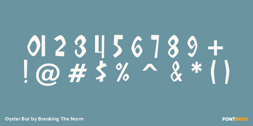 Oyster Bar Font Poster #4