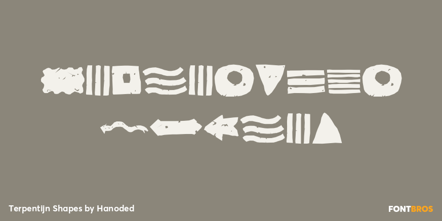 Terpentijn Shapes Poster