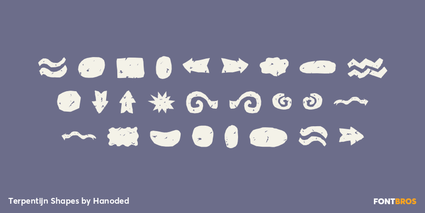 Terpentijn Shapes Font Poster #2