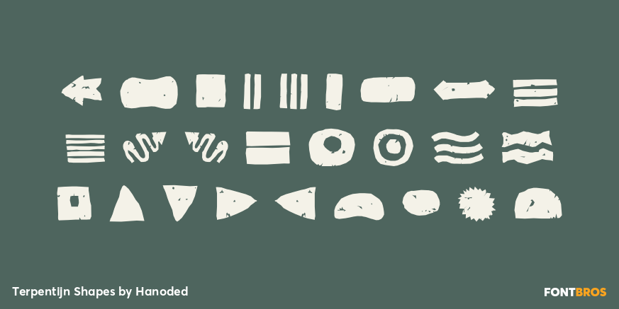 Terpentijn Shapes Font Poster #3