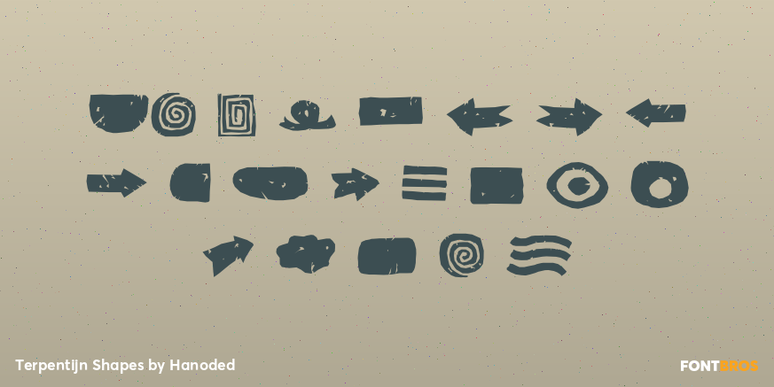 Terpentijn Shapes Font Poster #4