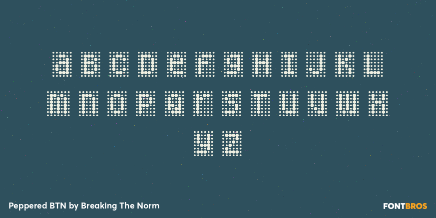 Peppered BTN Font Poster #3