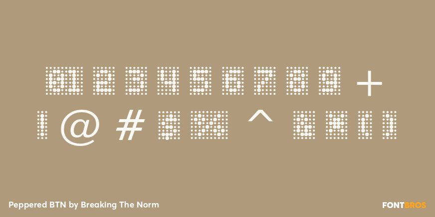 Peppered BTN Font Poster #4