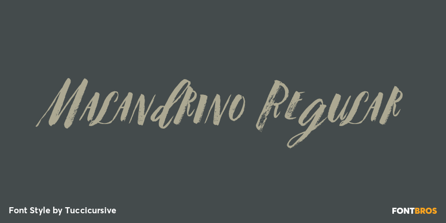 Malandrino Regular Font Poster