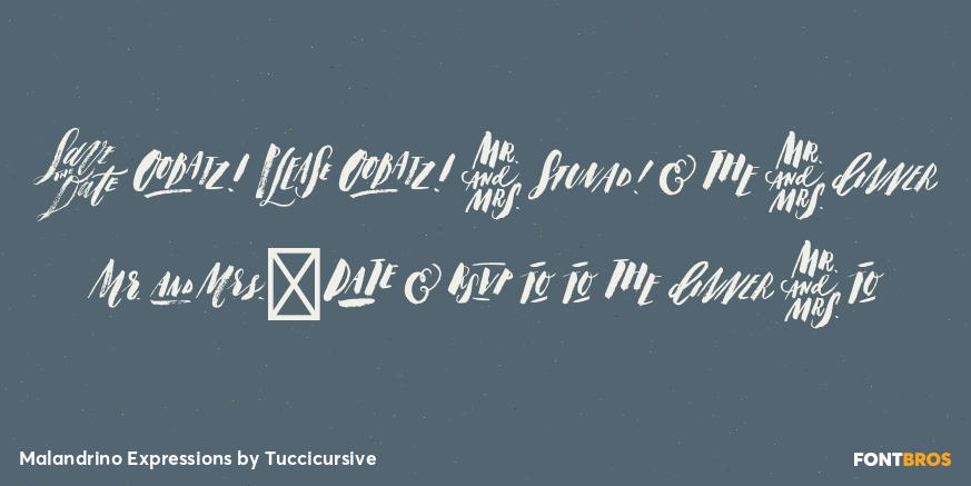 Malandrino Expressions Font Poster