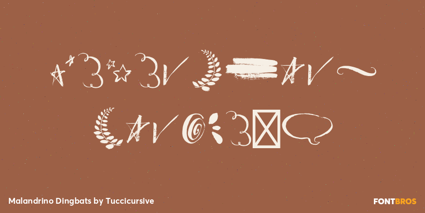 Malandrino Dingbats Poster