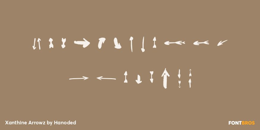 Xanthine Arrowz Font Poster #4