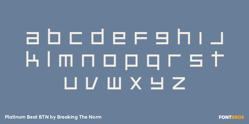 Platinum Beat BTN Font Poster #3