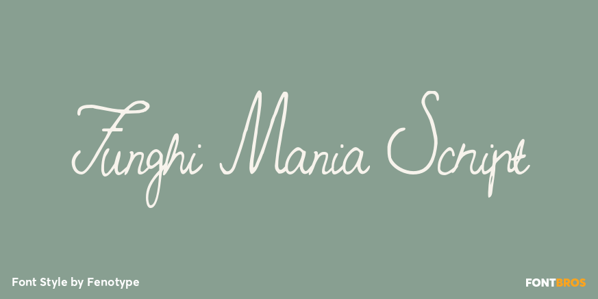 Funghi Mania Script Font Poster #1