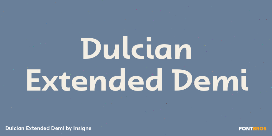 Dulcian Extended Demi Font Poster #1
