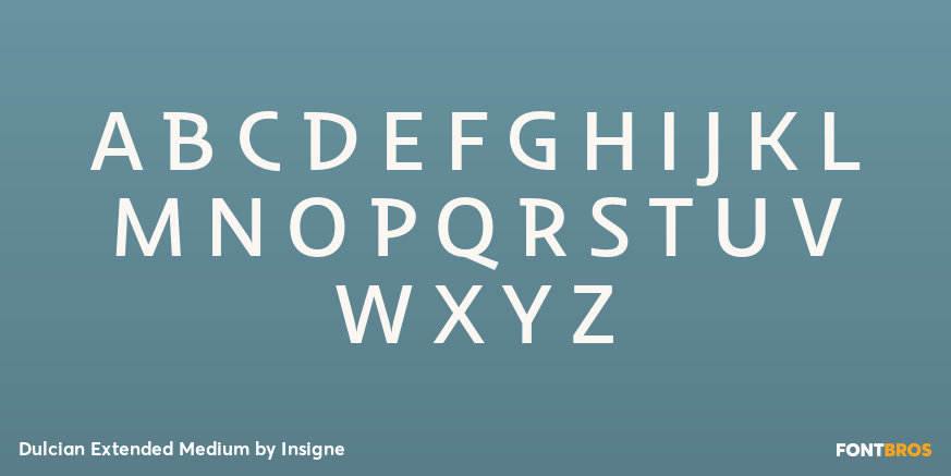 Dulcian Extended Medium Font Poster #1