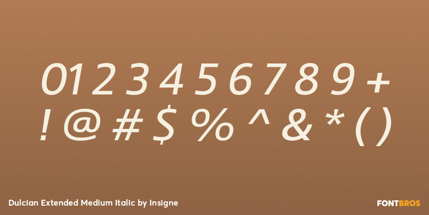 Dulcian Extended Medium Italic Font Poster #4