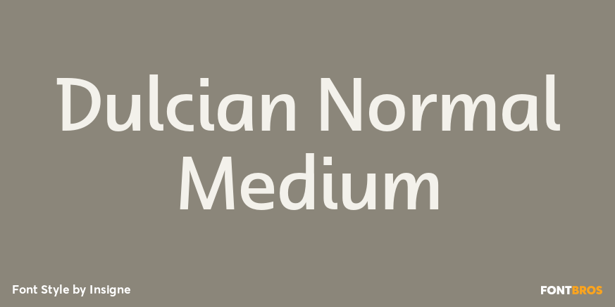 Dulcian Normal Medium Font Poster #1