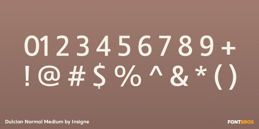 Dulcian Normal Medium Font Poster #1