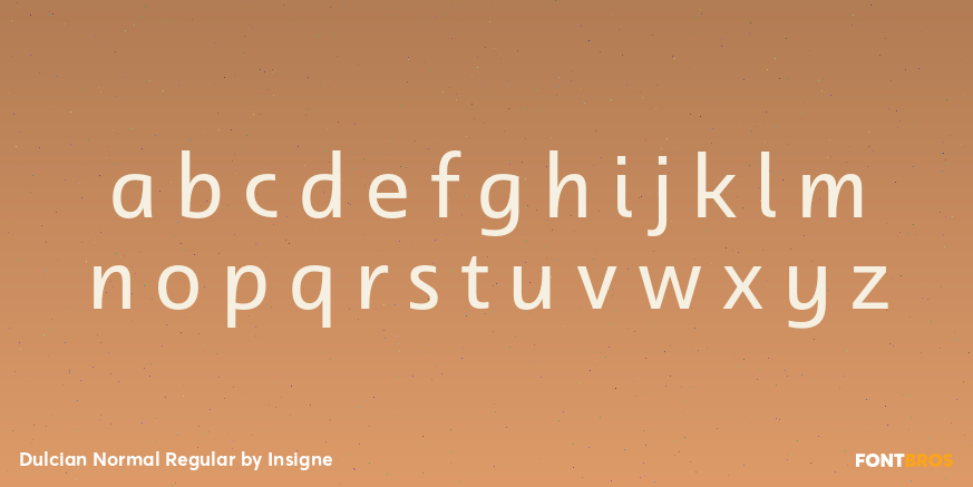 Dulcian Normal Regular Font Poster #3