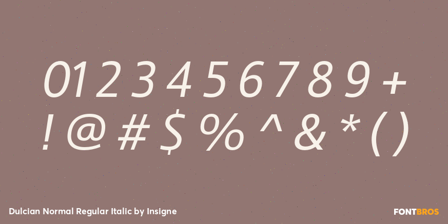 Dulcian Normal Regular Italic Font Poster #4