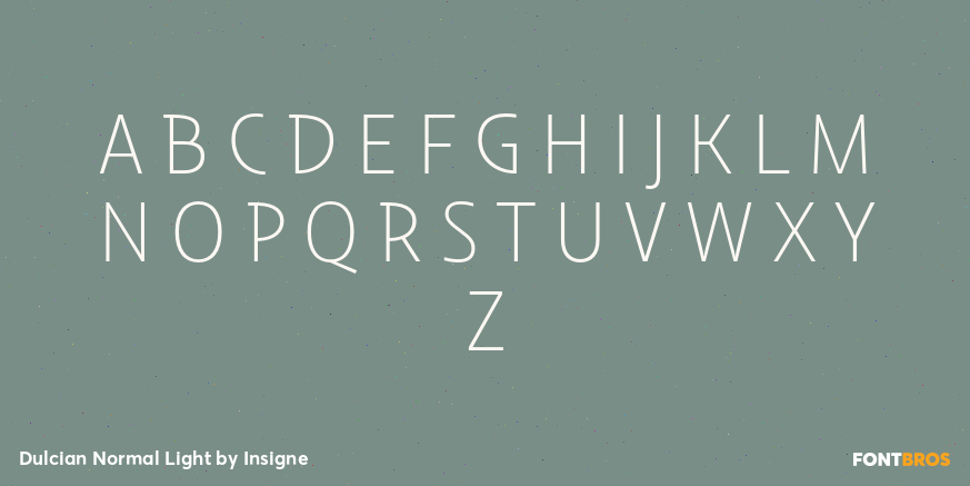 Dulcian Normal Light Font Poster #2