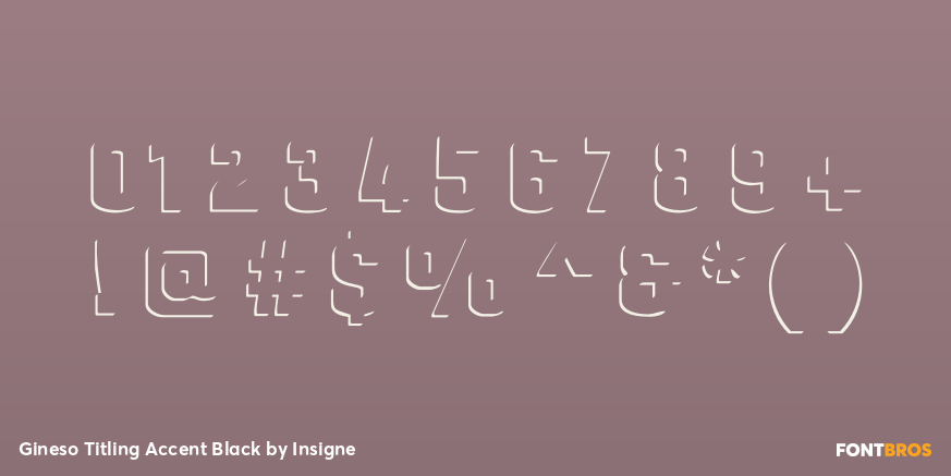 Gineso Titling Accent Black Font Poster #1