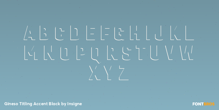 Gineso Titling Accent Black Font Poster #1
