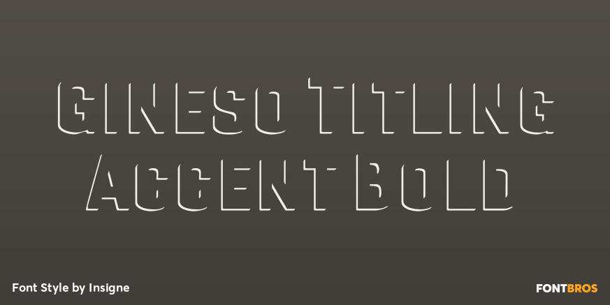 Gineso Titling Accent Bold Poster