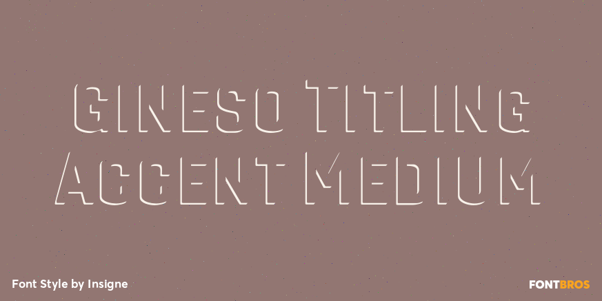 Gineso Titling Accent Medium Poster