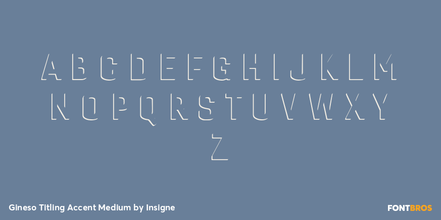 Gineso Titling Accent Medium Font Poster #3