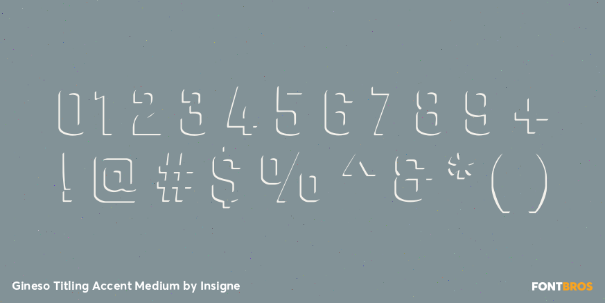 Gineso Titling Accent Medium Font Poster #4
