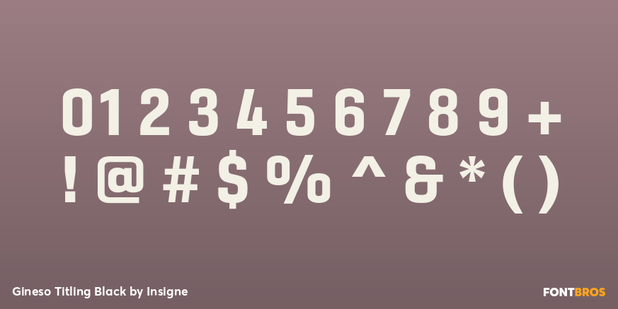 Gineso Titling Black Font Poster #1