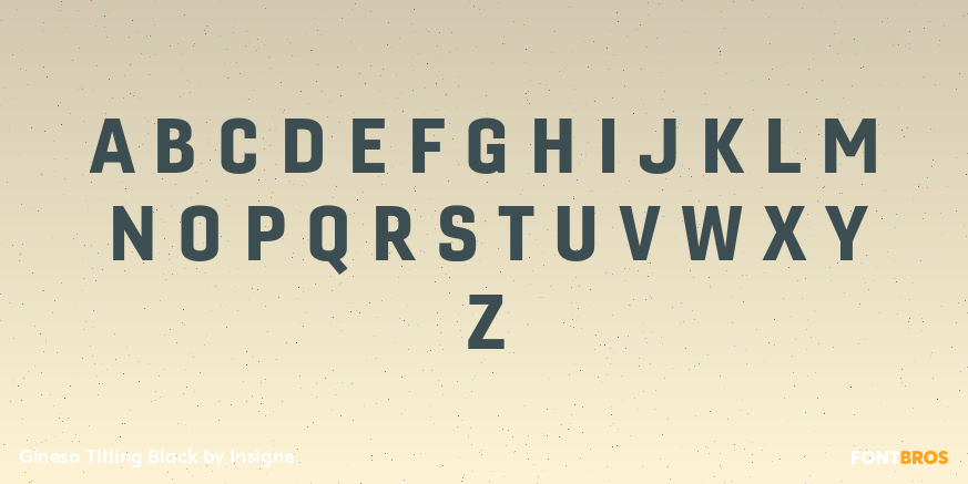 Gineso Titling Black Font Poster #1