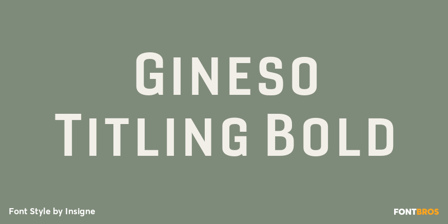 Gineso Titling Bold Poster