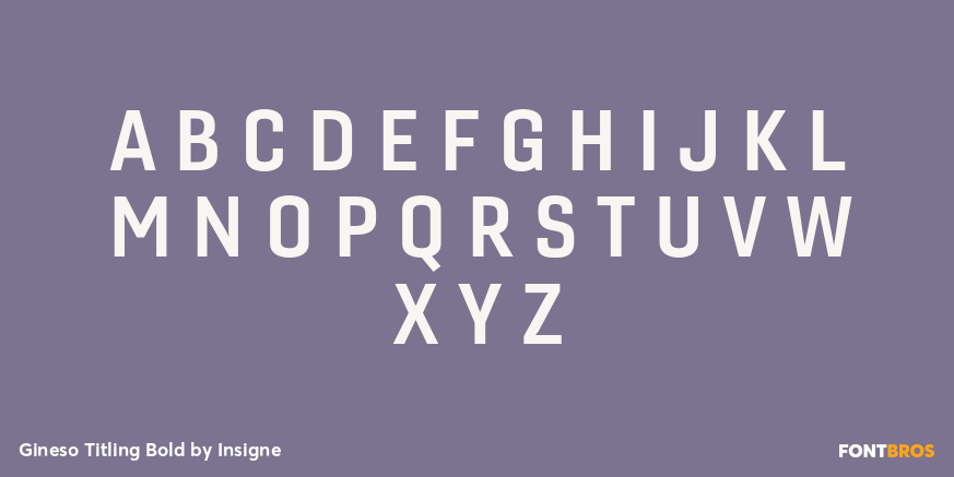 Gineso Titling Bold Font Poster #2