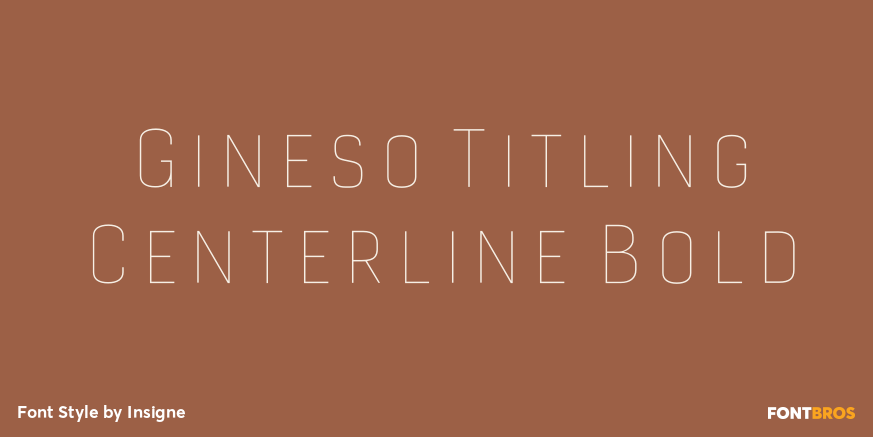 Gineso Titling Centerline Bold Poster