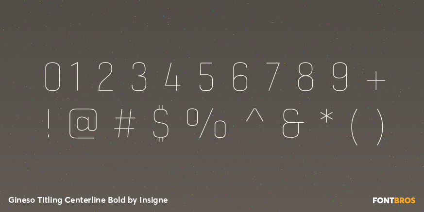 Gineso Titling Centerline Bold Font Poster #4