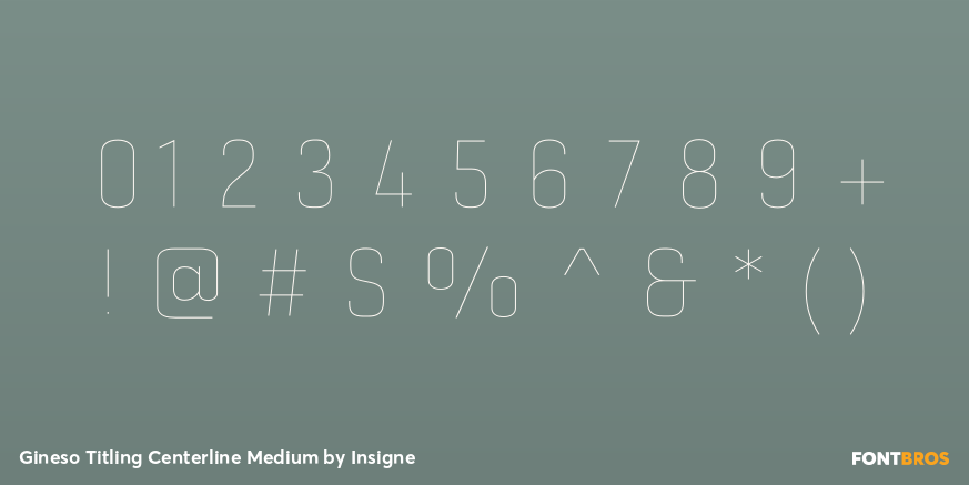 Gineso Titling Centerline Medium Font Poster #1