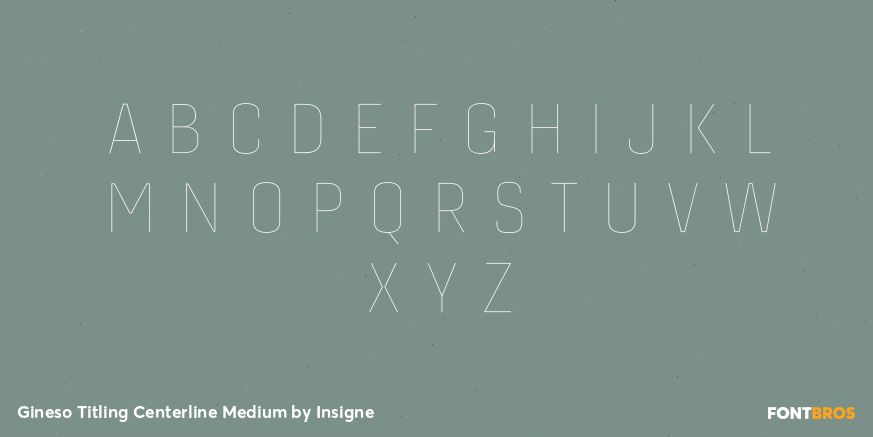 Gineso Titling Centerline Medium Font Poster #1