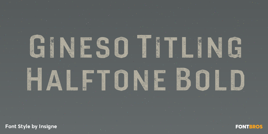 Gineso Titling Halftone Bold Poster