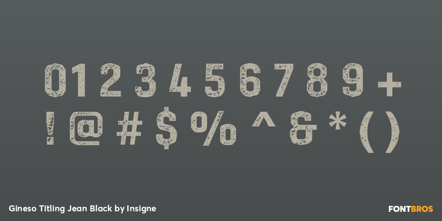 Gineso Titling Jean Black Font Poster #1