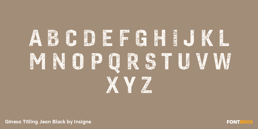 Gineso Titling Jean Black Font Poster #1