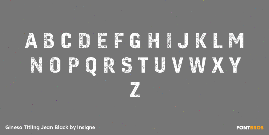 Gineso Titling Jean Black Font Poster #1
