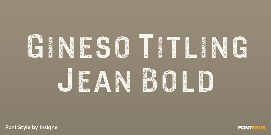 Gineso Titling Jean Bold Poster