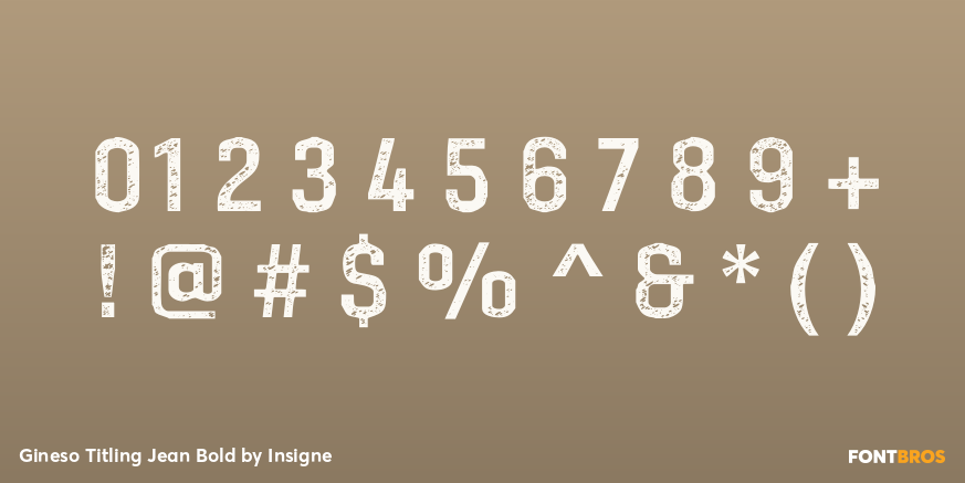 Gineso Titling Jean Bold Font Poster #1