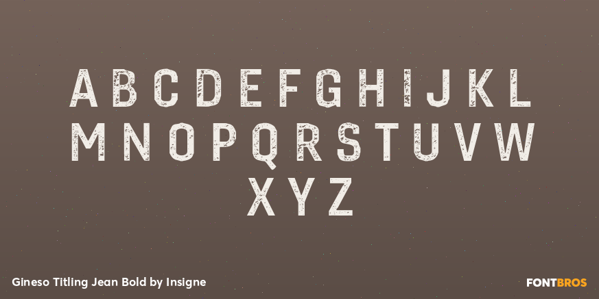 Gineso Titling Jean Bold Font Poster #1