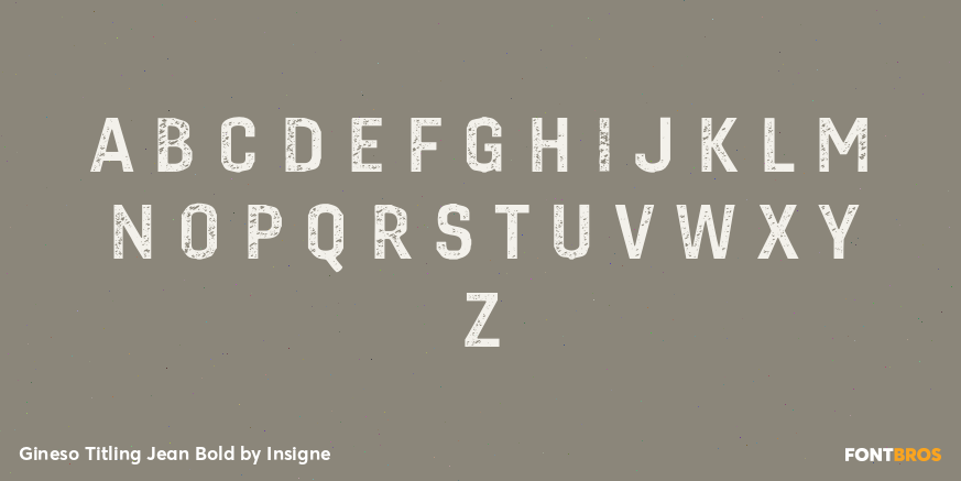 Gineso Titling Jean Bold Font Poster #1