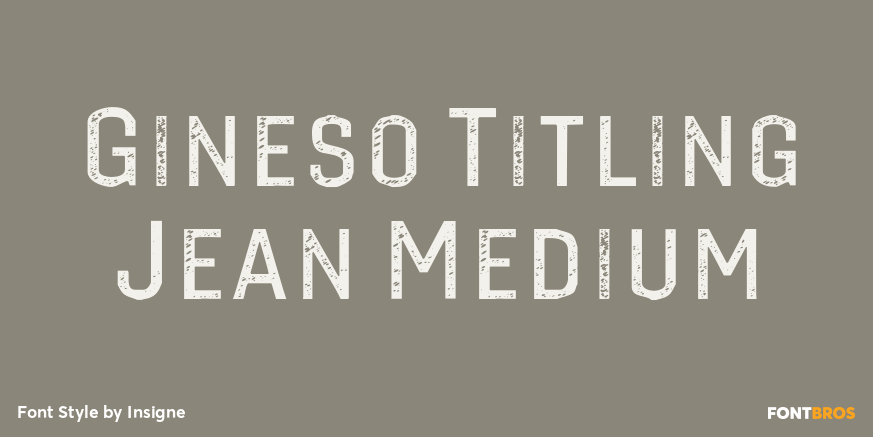 Gineso Titling Jean Medium Poster