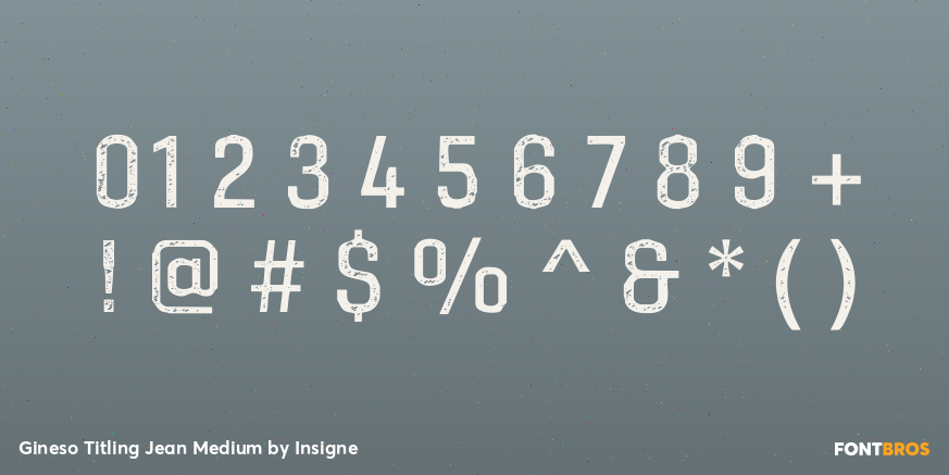 Gineso Titling Jean Medium Font Poster #1