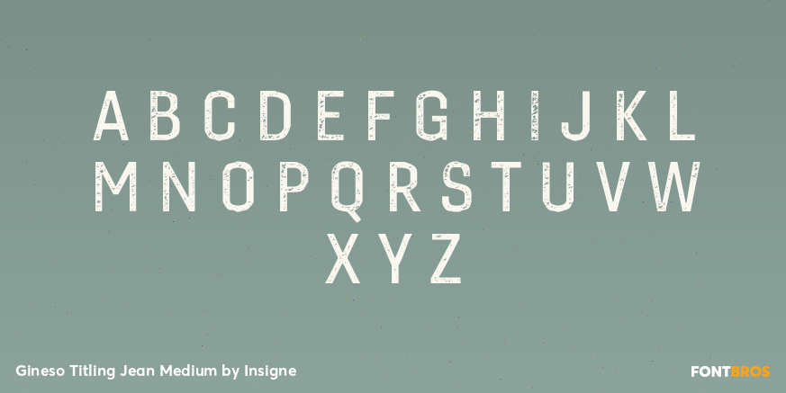 Gineso Titling Jean Medium Font Poster #1
