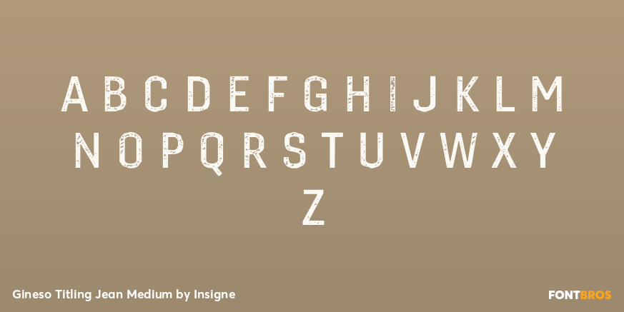 Gineso Titling Jean Medium Font Poster #1